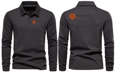 KEFLAVIK AIRPORT LONG SLEEVE POLO (Copy) (Copy)